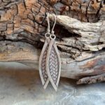 Boucles d'oreilles en argent tressé KAREN