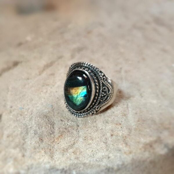 Bague labradorite argent