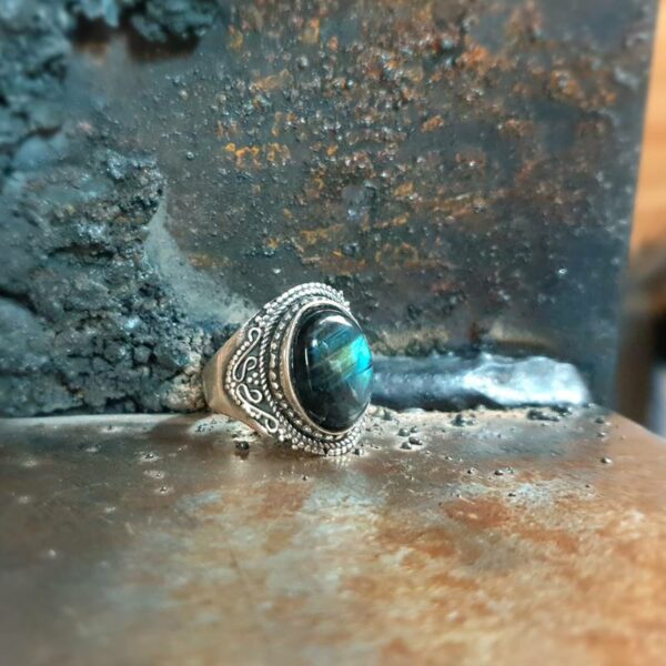 Bague labradorite argent