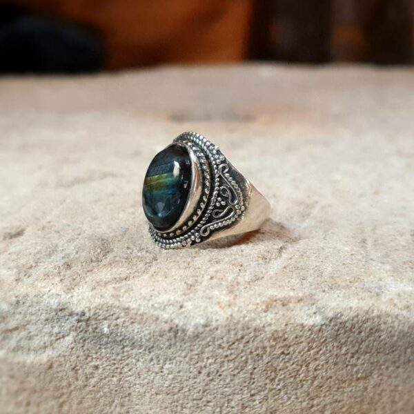 Bague labradorite argent