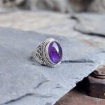 アメジスト シルバー リング - OMYOKI フェアトレード ジュエリー