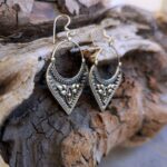 Boucles d'oreilles en argent ethniques CALCUTA