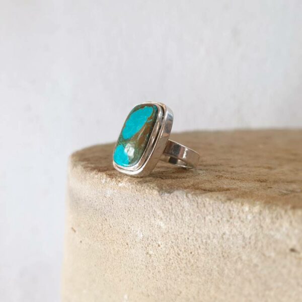 Bague turquoise naturelle AMDO