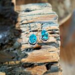 Boucles d'oreilles turquoise véritable Ko Ko