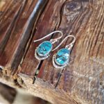 Boucles d'oreilles turquoise véritable Ko Ko