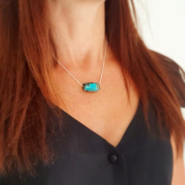 Collier turquoise véritable STUPA – Image 2