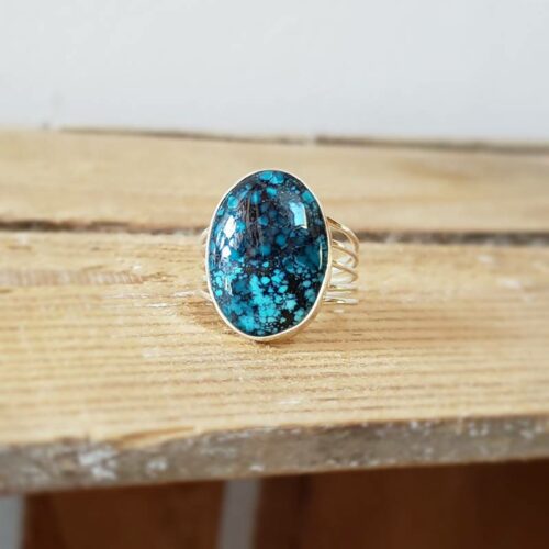 Bague argent et turquoise GOKYO