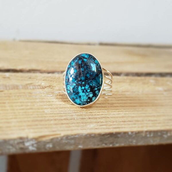 Bague argent et turquoise GOKYO