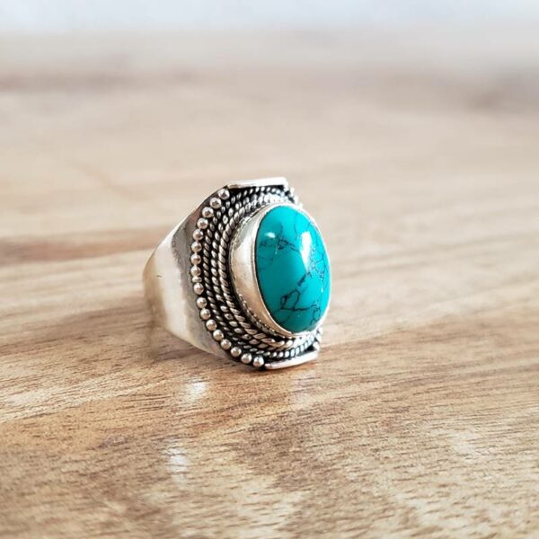 Bague turquoise argent OM