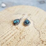 Boucles d'oreilles turquoise argent AMDO
