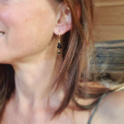 SAMARKANDE onyx earrings
