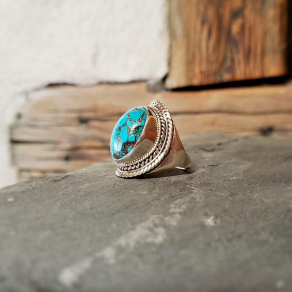 Bague turquoise argent OM