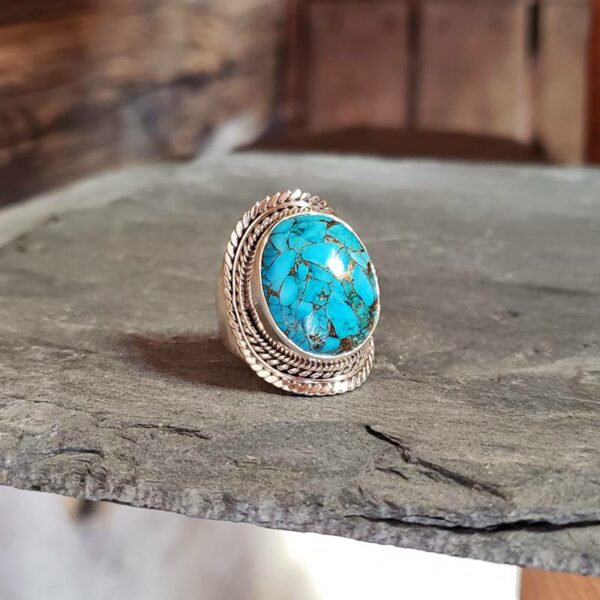 Bague turquoise argent OM