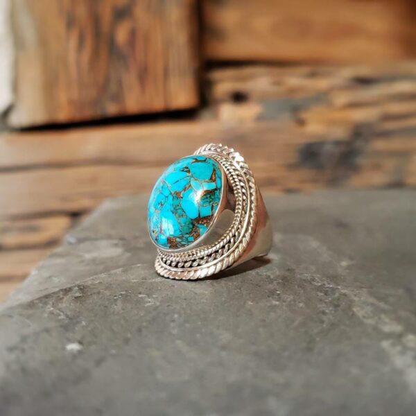 Bague turquoise argent OM