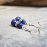 Boucles d'oreilles lapis lazuli AFGHANE