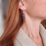 Boucles d'oreilles lapis lazuli AFGHANE