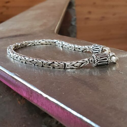 Pulsera INDIA de plata trenzada