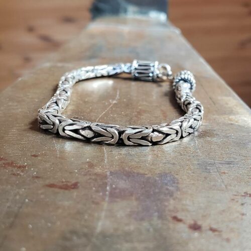 Pulsera INDIA de plata trenzada