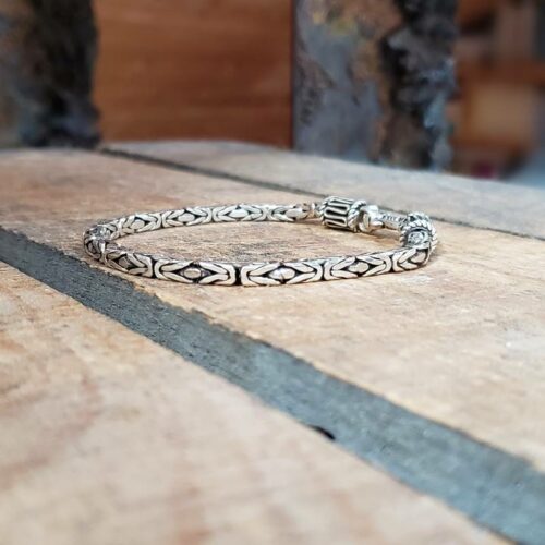 Pulsera INDIA de plata trenzada