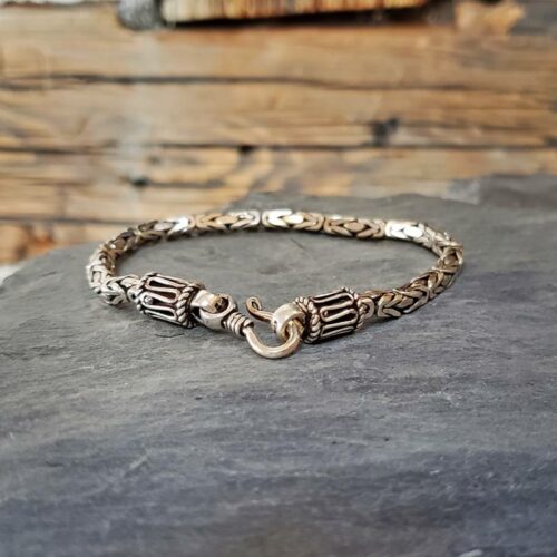 Pulsera INDIA de plata trenzada