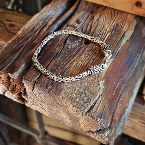 Pulsera INDIA de plata trenzada