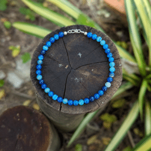 Collier en agate bleue OCÉANE