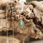 Pendentif turquoise argent UDAÏPUR