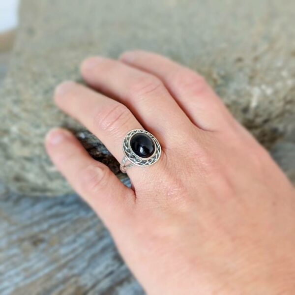 Bague en pierre Onyx