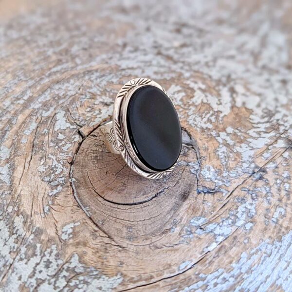 Bague en pierre Onyx