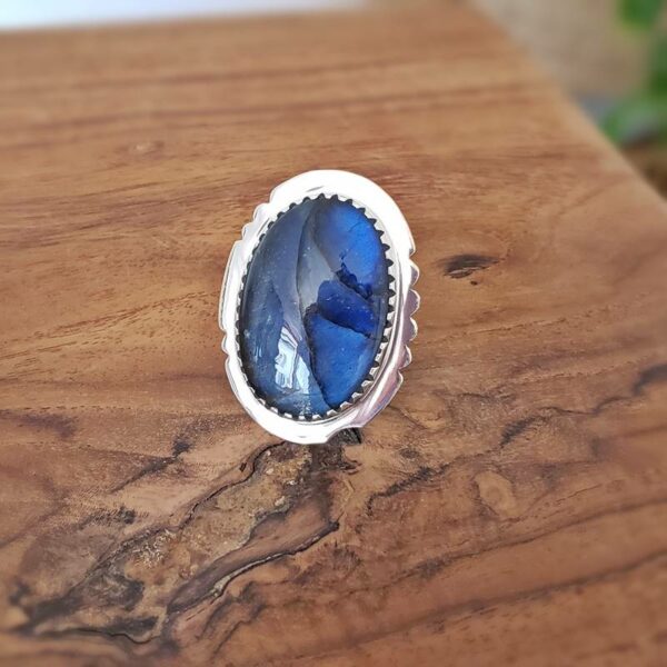 Bague labradorite AMA