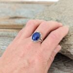 Bague lapis lazuli cabochon – Image 2