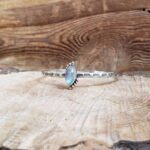 Jonc pierre de lune argent