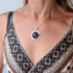 Pendentif améthyste argent AMOS