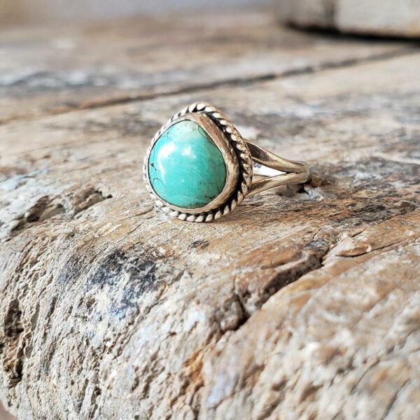 Petite bague argent turquoise