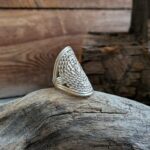 Bague argent ajustable SPIRALE