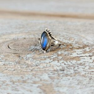 Bague en labradorite naturelle BOHEME