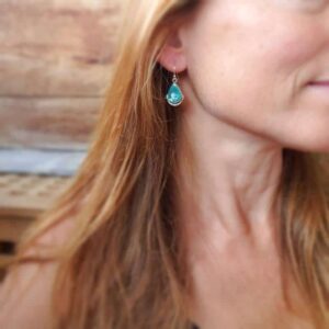 Boucles d'oreilles turquoise KHAMPA