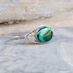 Bracelet malachite argent LAO