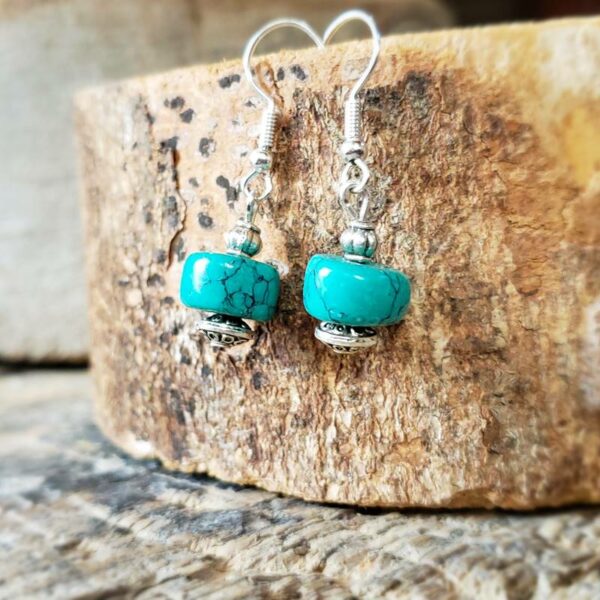 Boucles d'oreilles turquoise YOGI