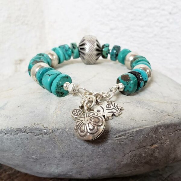 Bracelet turquoise argent KAREN