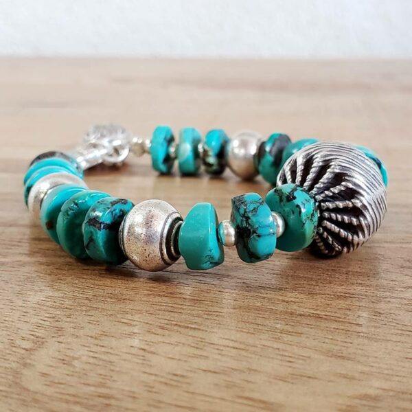 Bracelet turquoise argent KAREN