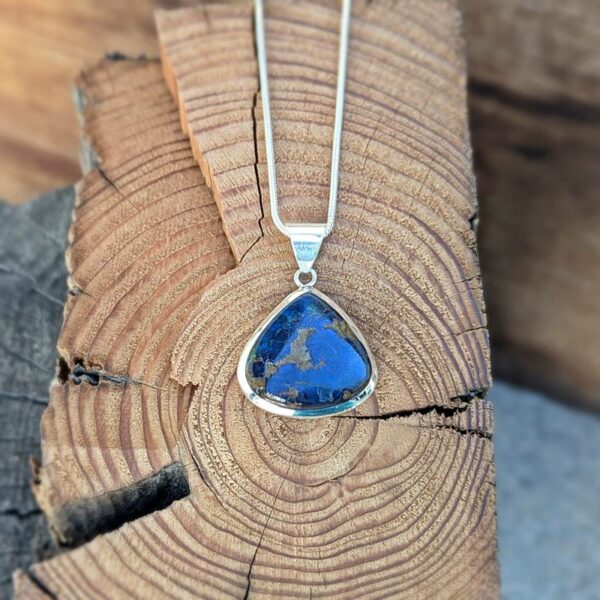 Pendentif en lapis lazuli argent HARMONIE