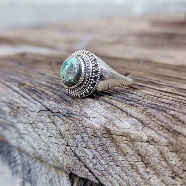 Bague en turquoise MANDALA