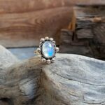 Bague pierre de lune véritable BAROQUE