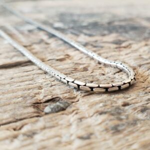 Collier argent maille serpent NAKSA