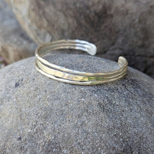 Bracelet argent martelé PATTAYA