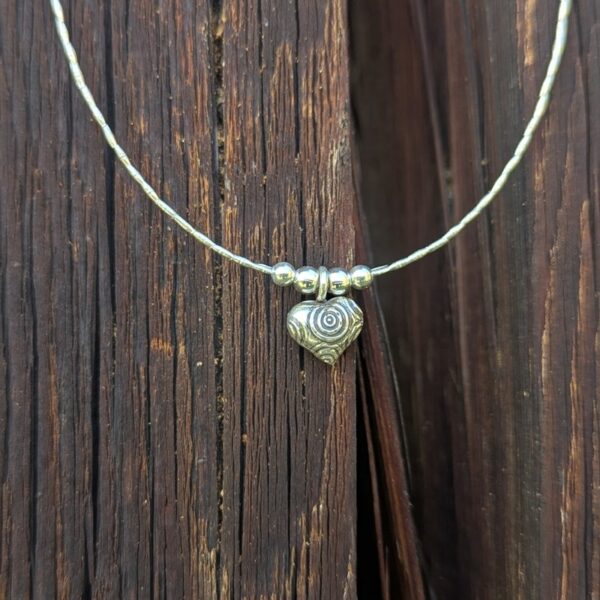 Collier en argent COEUR