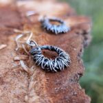 Boucles d'oreille argent vintage INDRA