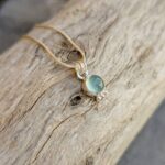 Collier argent et calcédoine aqua ANDAMAN