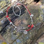 Collier en corail rouge et argent